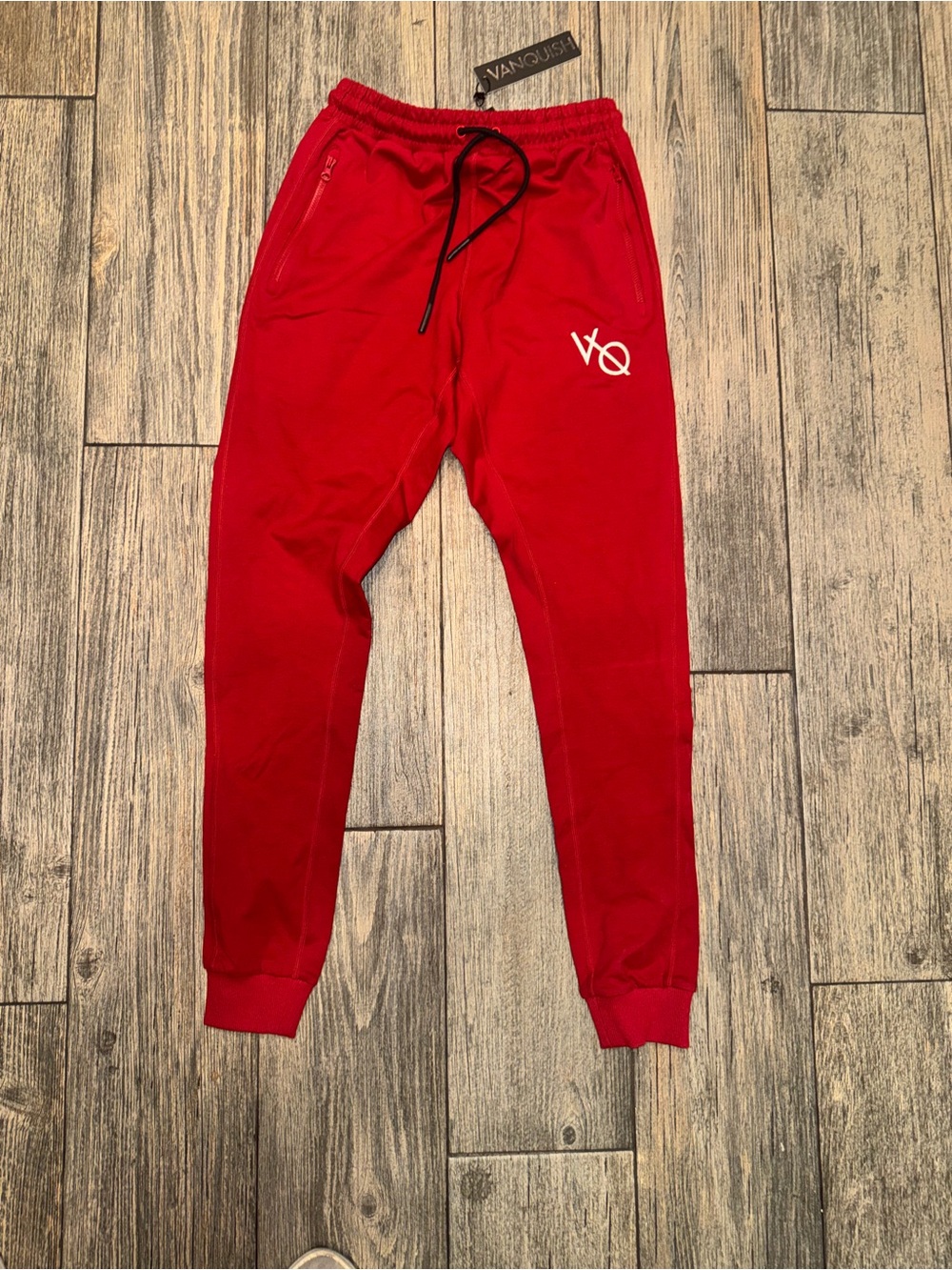 Vanquish Better Than Yesterday Joggers in Red, Size Small